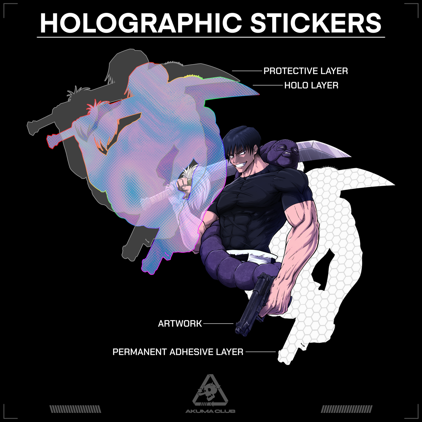MENACE - HOLO STICKER