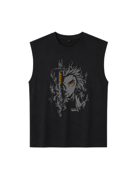 FLAME HASHIRA - SLEEVELESS TEE